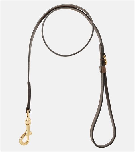 GG Supreme S/M faux leather dog leash in brown 